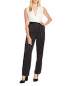 Vince Camuto Layered-look Tie-waist Jumpsuit
