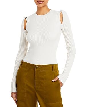 Proenza Schouler White Label Ribbed Cutout Sweater