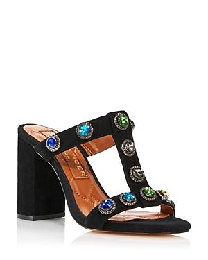Kurt Geiger London Women's Octavia Embellished Block Mule Sandals