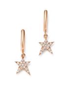Own Your Story 14k Rose Gold Cosmos Diamond Rockstar Drop Earrings