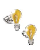 Jan Leslie Sterling Silver Light Bulb Cufflinks