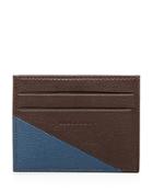 Longchamp Parisis Color-block Leather Card Case