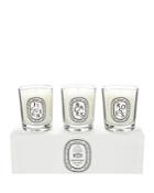 Diptyque Baies, Figuier, Roses Candle Set