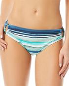 Carmen Marc Valvo Striped Ring Bikini Bottom