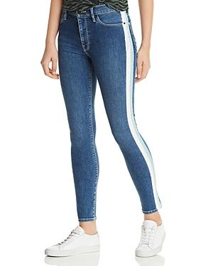 Hudson Barbara Side-stripe Ankle Skinny Jeans In Brushed Manta