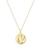Argento Vivo Moon & Star Pendant Necklace In 18k Gold-plated Sterling Silver, 20