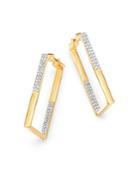 Bloomingdale's Diamond Inside-out Rectangular Earrings In 14k Yellow Gold, 1.0 Ct. T.w. - 100% Exclusive