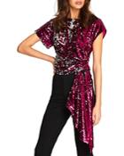 Alice Mccall Electric Orchid Sequined Top