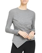 Theory Draped Long Sleeve Top
