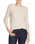 Aqua Cashmere Ribbed-shoulder Cashmere Sweater - 100% Exclusive