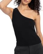 Sanctuary All Day One Shoulder Ribbed Top