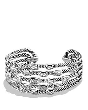 David Yurman Confetti Wide Cuff Bracelet With Diamonds