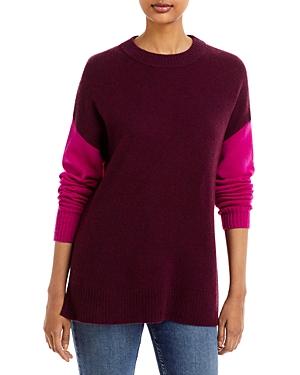 C By Bloomingdale's Cashmere Color Block Cashmere Tunic Sweater - 100% Exclusive