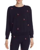 Sundry Cherries Embroidered Sweatshirt