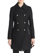 Trina Turk Olivia Double-breasted Button Front Coat