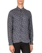 The Kooples Guitar Notes Slim Fit Button-down Shirt
