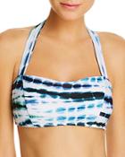 Shoshanna Seaglass Tie Dye Halter Retro Bikini Top
