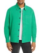 A.p.c. Basile Cotton & Linen Solid Regular Fit Button Down Shirt Jacket