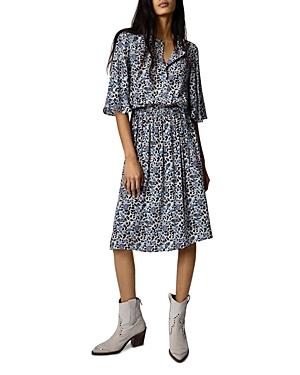 Zadig & Voltaire Rhone Floral Print Dress