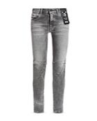 Diesel D-strukt 32 Slim Fit Jeans In Gray Denim