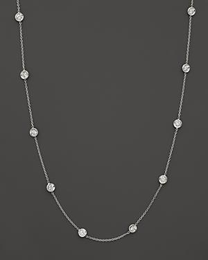 Roberto Coin 18k White Gold Diamonds By The Inch Necklace
