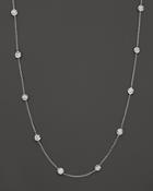 Roberto Coin 18k White Gold Diamonds By The Inch Necklace