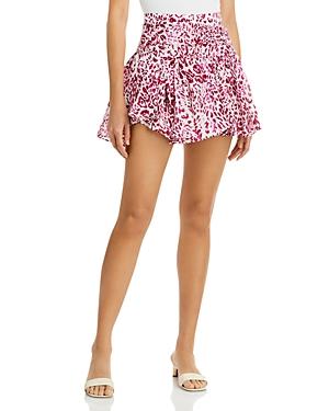 Iro Gimman Leopard Print Ruffle Mini Skirt