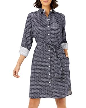 Foxcroft Rocca Cotton Belted Shirt Dress