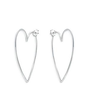 Aqua Heart Drop Earrings In Sterling Silver - 100% Exclusive