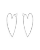 Aqua Heart Drop Earrings In Sterling Silver - 100% Exclusive