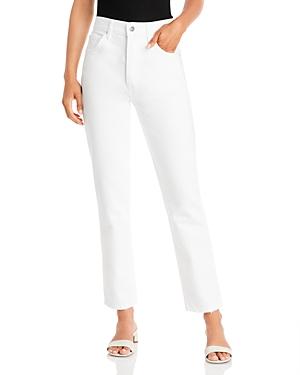 Anine Bing Sonya Straight Leg Jeans In Off White