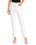 Anine Bing Sonya Straight Leg Jeans In Off White