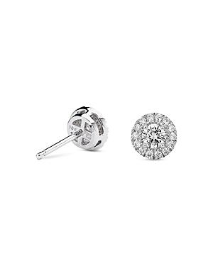 Lightbox Jewelry Lab Grown Diamond Halo In 10k White Gold, 0.50 Ct. T.w.