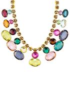 Aqua Multicolored Crystal Statement Necklace, 14 - 100% Exclusive