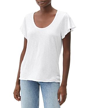 Michael Stars Jana Flutter Sleeve Scoop Neck Tee