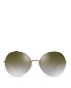 Oliver Peoples Jorie Mirrored Round Sunglasses, 62mm