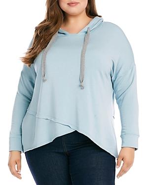 Karen Kane Plus Asymmetric Hoodie