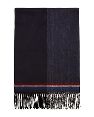 The Men's Store At Bloomingdale's Block Border Striped Scarf - 100% Exclusive (81% Off) Comparable Value $68