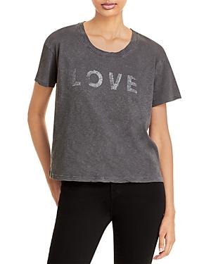 Sundry Cotton Glitter Love Tee