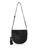Whistles Clifton Tassel Zip Slouchy Leather Shoulder Bag