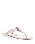 Bcbgeneration Starr Metallic Thong Sandals - Compare At $49