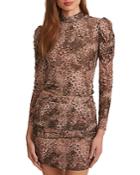 Bb Dakota X Steve Madden All Meshed Up Animal Print Top