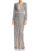 Rachel Zoe Carey Sequined Leopard Gown