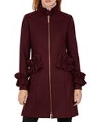 Ted Baker Blaykly Ruffle-trimmed Coat