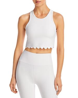 Aqua Athletic Scallop Hem Crop Top - 100% Exclusive