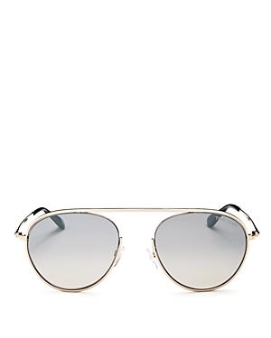 Tom Ford Women's Mirrored Brow Bar Aviator Sunglasses, 55mm