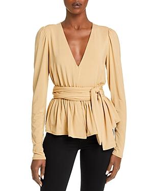 Rebecca Taylor Belted Peplum Top