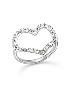 Kc Designs Diamond Heart Ring In 14k White Gold