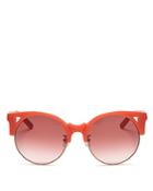 Pared Eyewear Women's Up & At Em Oversized Round Sunglasses, 55mm