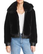 Blanknyc Faux Fur & Faux Leather Coat